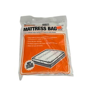 U-Haul 1997 vtg new Mattress Bag Full Size Heavy Duty Polyethylene Moving Cover